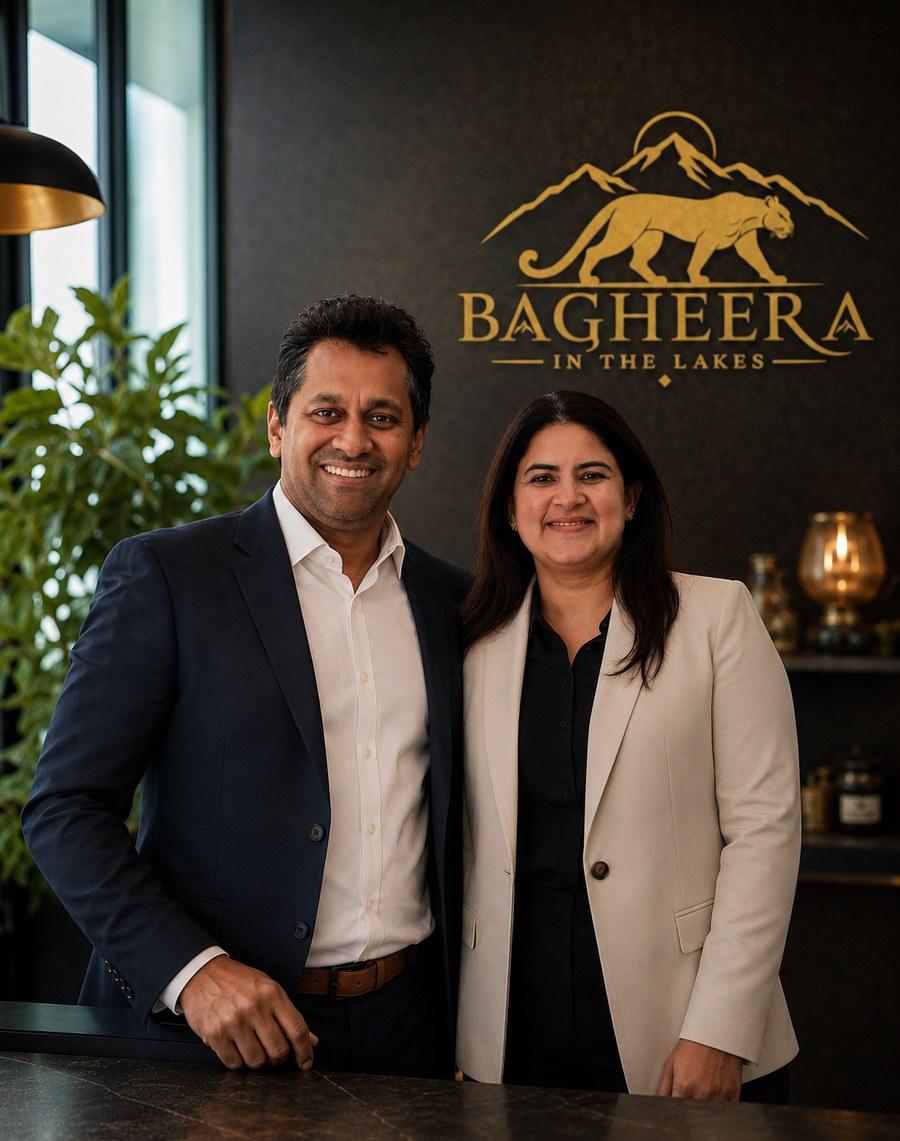 George and Meera Cherian at Bagheera in the Lakes, Station Street, Keswick