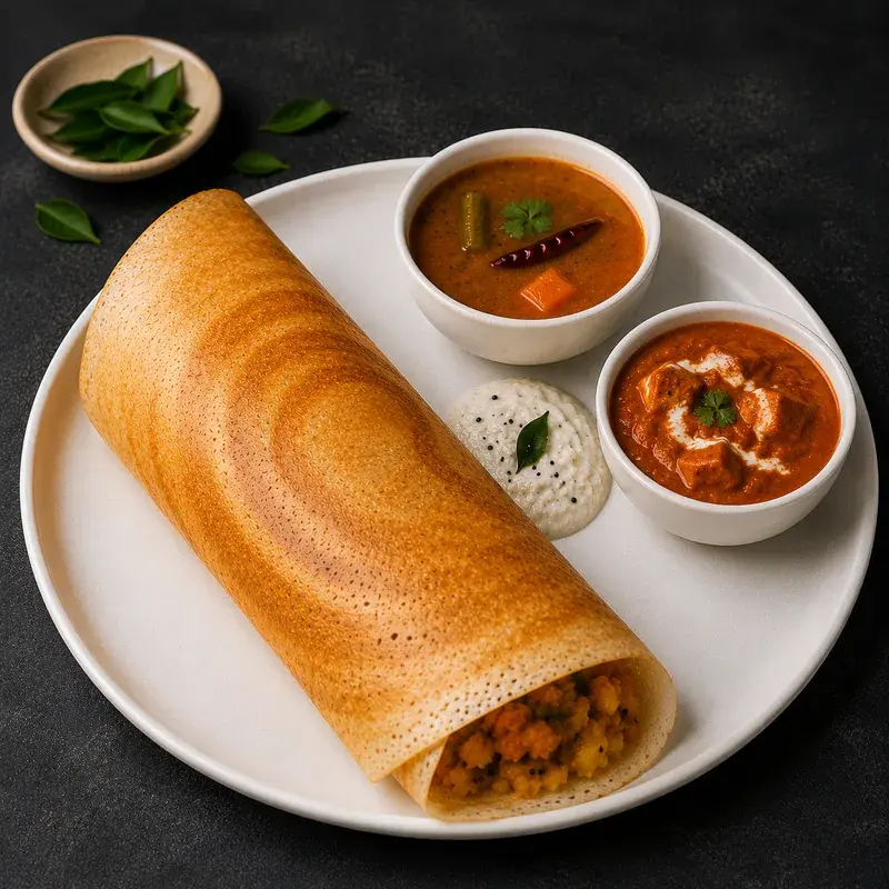 Butter Chicken Dosa