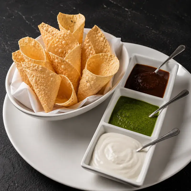 Pappadoms & Pickle Tray