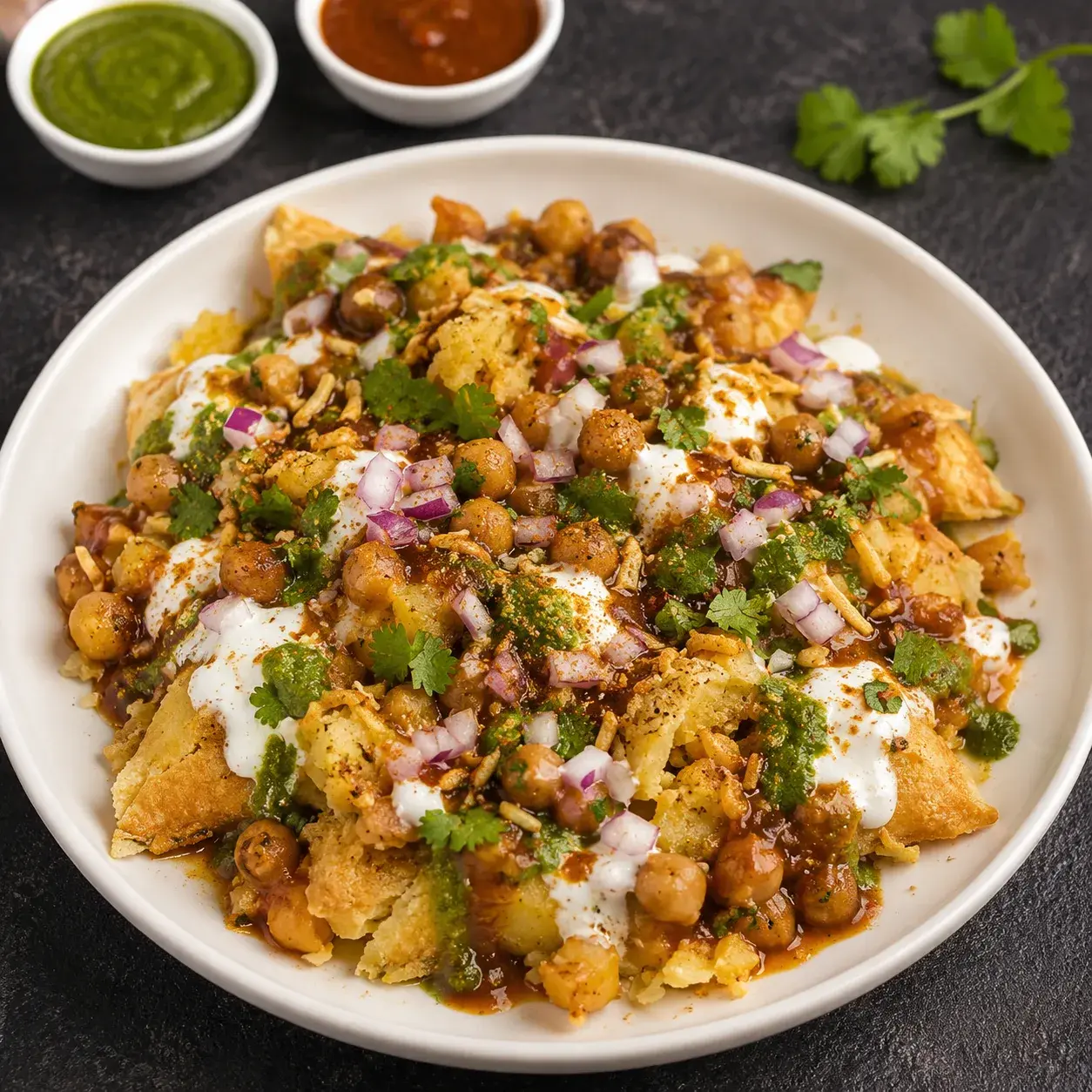 Vegetable Samosa Chaat
